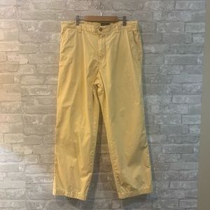 J Crew Mens 34x30 Yellow Chino Pant